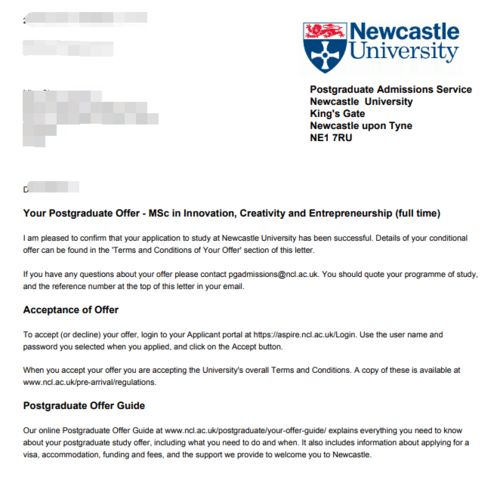 英國創(chuàng)新創(chuàng)業(yè)專業(yè)offer