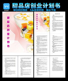 創(chuàng)新創(chuàng)業(yè)計劃書甜品店模板