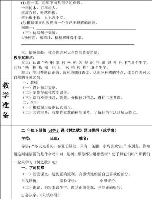 中班語言樹真好教案反思
