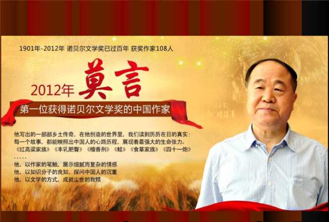 莫言獲得諾貝爾獎(jiǎng)的作品是什么