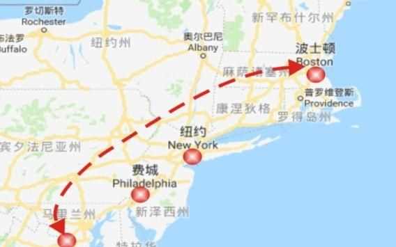 美國(guó)東部有哪些城市,美國(guó)東岸有哪些城市