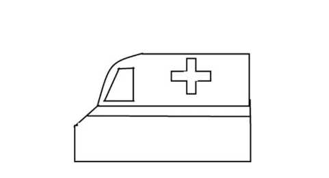 救護車的畫法 繪畫,小汽車的簡筆畫圖4