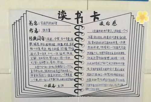 讀書卡內(nèi)容怎么寫