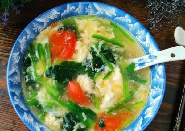 菠菜雞蛋湯的做法,西紅柿雞蛋菠菜湯的做法圖8