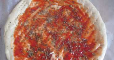 家庭烤箱烤披薩的做法,烤披薩的做法烤箱溫度圖16