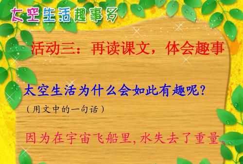 太空生活存在這么多有趣的現(xiàn)象和什么有關(guān)系