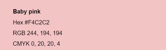 粉色分類(lèi)，粉色分類(lèi)及顏色示意圖？圖15