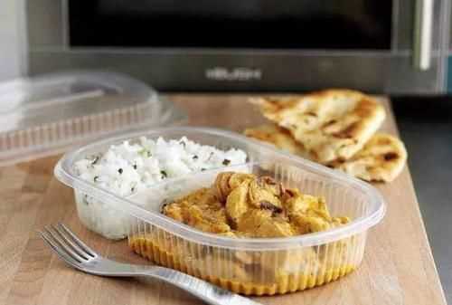 外賣裝麻辣燙的碗可以放微波爐里加熱嗎