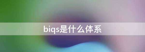 biqs是什么體系,biqs是什么體系圖2