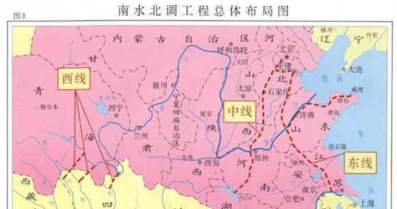南水北調從哪里到哪里有幾條線路