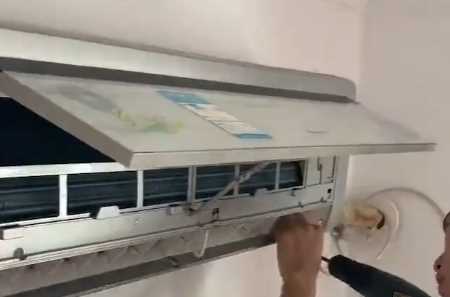 怎么打開空調(diào)外殼,格力空調(diào)內(nèi)機怎么拆開外殼圖9