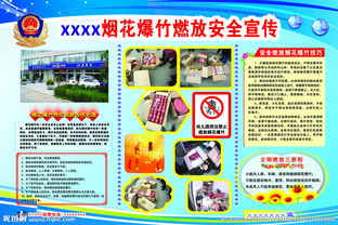 宣傳燃放煙花爆竹安全知識的志愿者漫畫