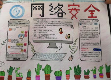 網(wǎng)絡(luò)知識安全在中心主題做手抄報