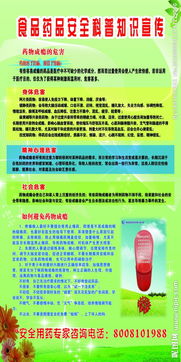 食品藥品安全知識科普題