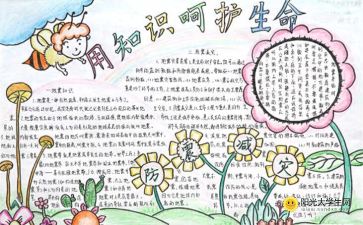 普及安全知識保護(hù)生命安全手抄報