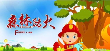 森林安全知識(shí)圖畫