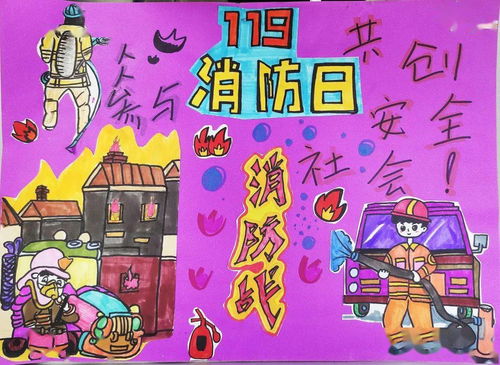 安全知識(shí)繪畫(huà)作品初中