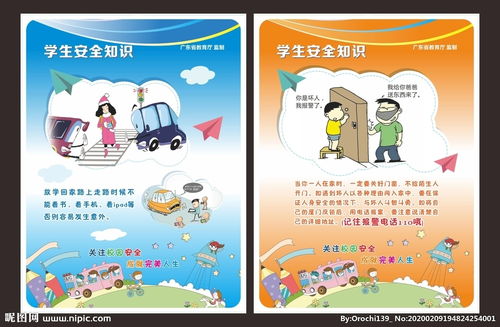 安全知識宣傳手繪海報