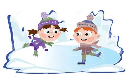 冬季冰上安全知識(shí)卡通