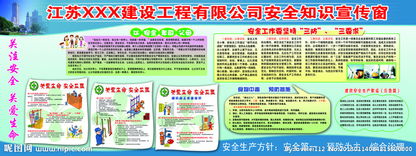建筑工程安全知識(shí)宣傳壁畫(huà)