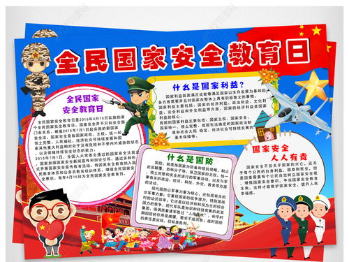 國(guó)家安全知識(shí)手抄報(bào)卡通