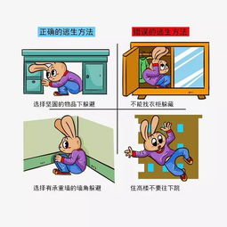 兒童地震逃生安全知識