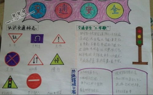 小學一級安全知識黑板報設(shè)計