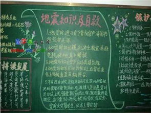 地震安全宣傳知識(shí)黑板報(bào)