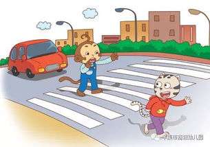 安全知識(shí)繪斑馬線(xiàn)畫(huà)簡(jiǎn)單