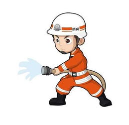 消防員安全知識簡筆畫