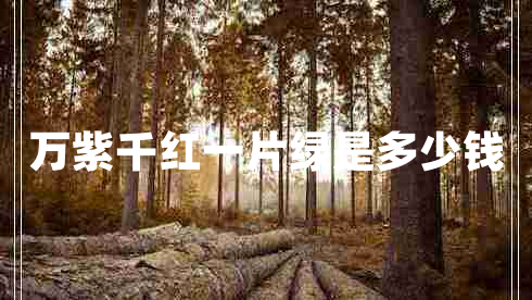 萬紫千紅一片綠是多少錢