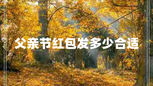 父親節(jié)紅包發(fā)多少合適