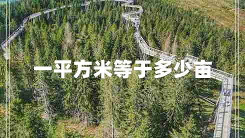 一平方米等于多少畝