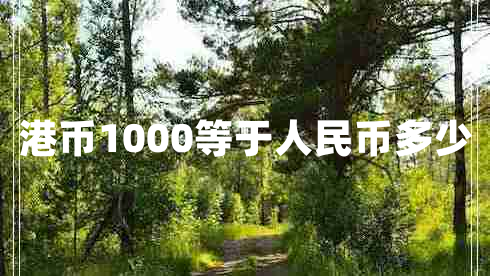 港幣1000等于人民幣多少