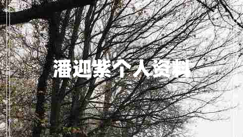 潘迎紫個(gè)人資料