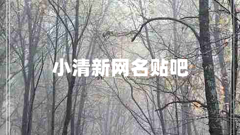 小清新網(wǎng)名貼吧