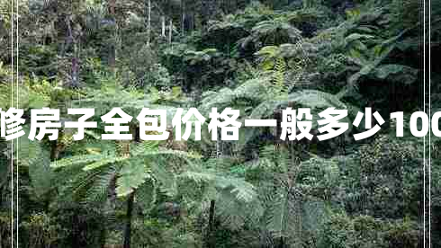裝修房子全包價格一般多少100平 裝修房子全包價格一般多少100平