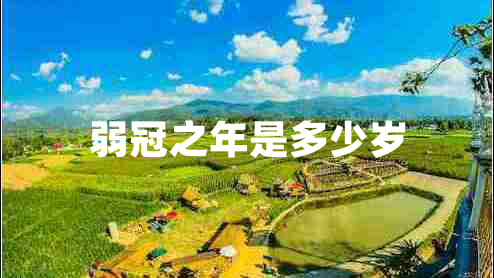 弱冠之年是多少歲