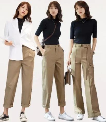 卡其色褲子配什么顏色上衣
