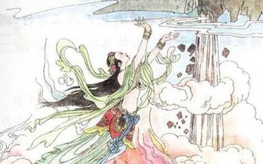 女媧造人的典故,女媧煉石典故,女媧煉石補(bǔ)天處典故