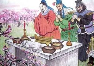 劉關張?zhí)覉@三結義典故