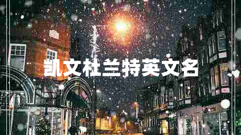 凱文杜蘭特英文名