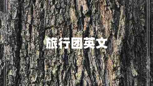 旅行團英文