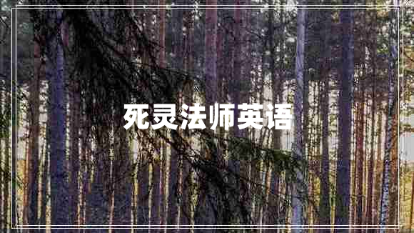 死靈法師英語