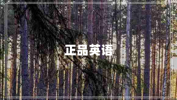 正品英語(yǔ)