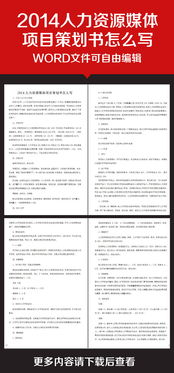 企業(yè)人力資源策劃方案