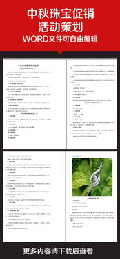 中秋珠寶活動(dòng)策劃方案