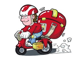 形容外賣小哥的句子正能量句子