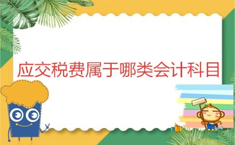 應(yīng)交稅費(fèi)屬于哪類會計(jì)科目