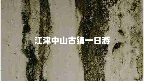 江津中山古鎮(zhèn)一日游
